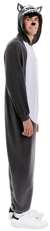 Disfraz de Lobo Hambriento Gris para Adulto Lobo Partilandia